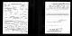 Military Draft Registration Index Card, World War I, Frock, Francis Jerry