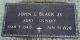 Headstone, Black, John L. Jr.