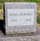 Headstone, Crackel, Alma