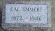 Headstone, Emmert, Cal