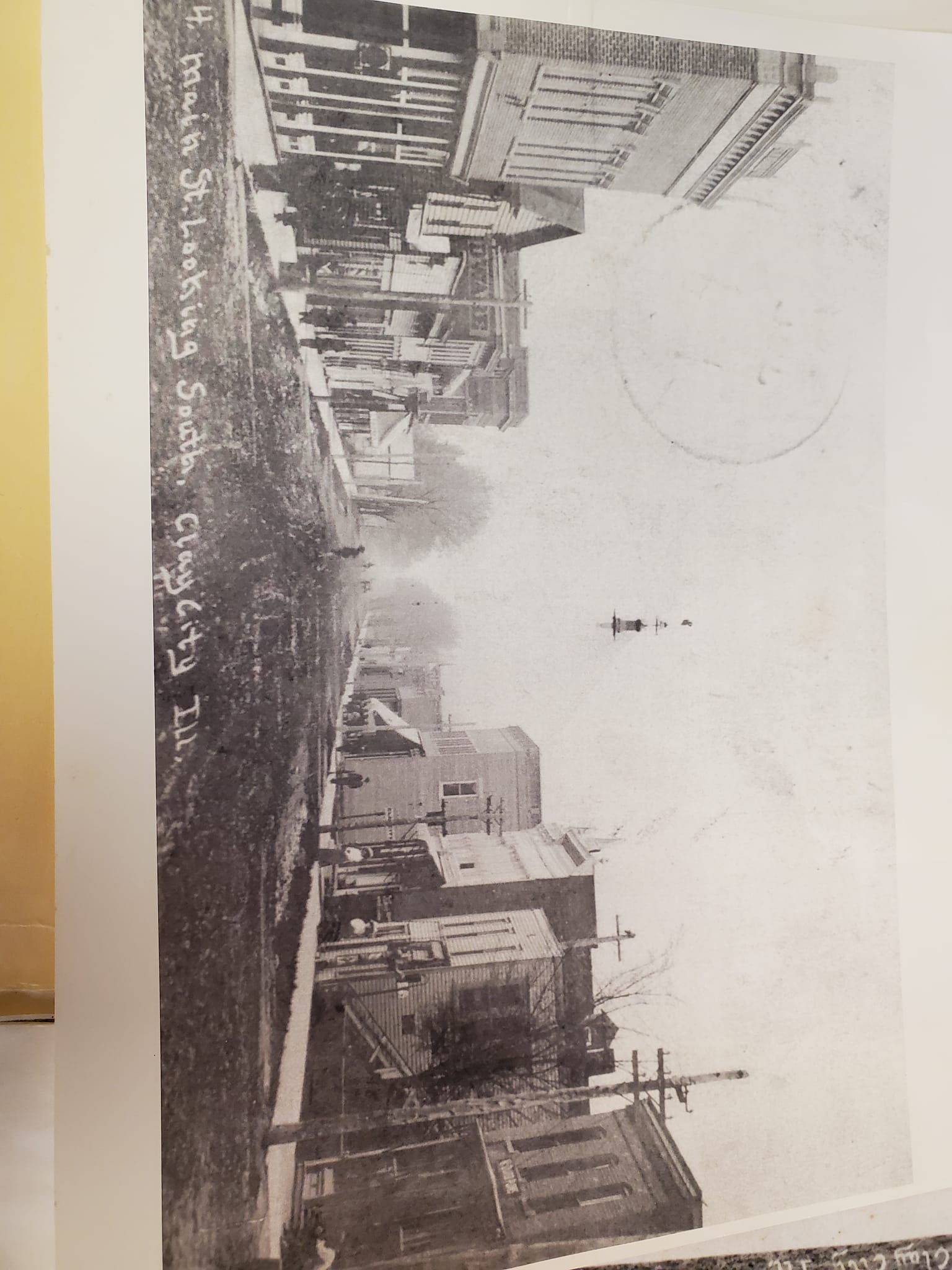 Main Street, Clay City, Illinois, looking south