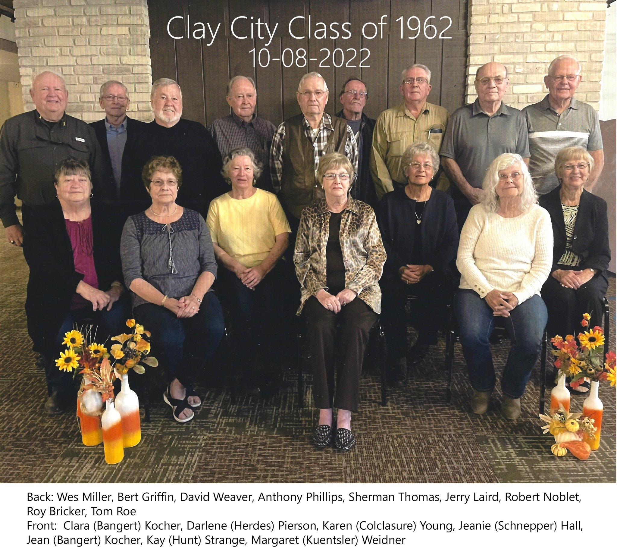 Clay City, Illinois Class of 1962