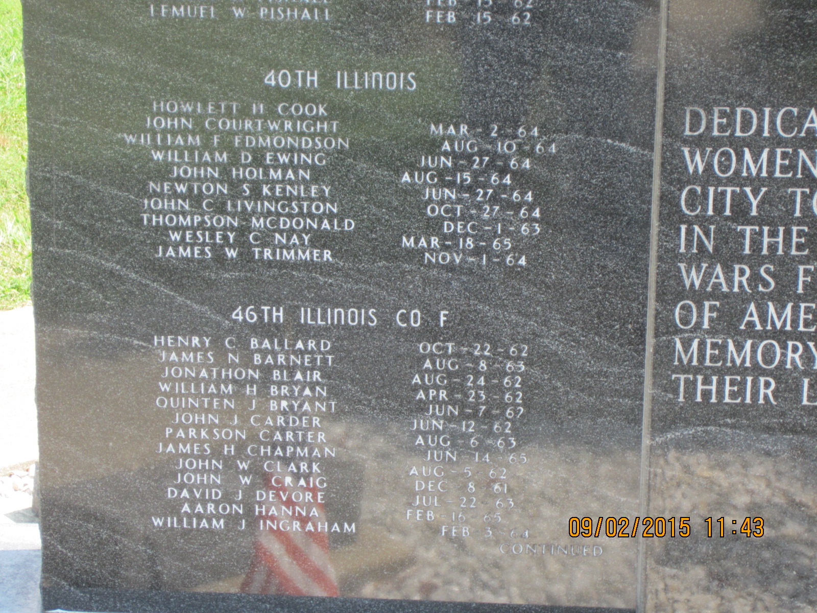 Clay City Veterans Memorial, Mills Park, Clay City, Illinois