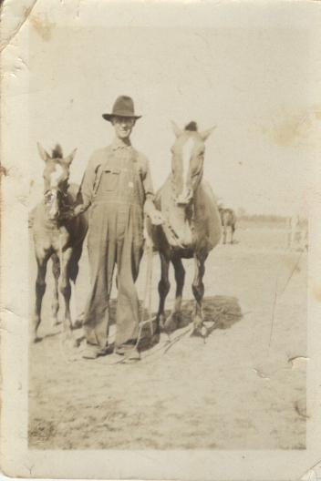 Edbert Grover 'Ed' McDowell (1885-1959) and horses