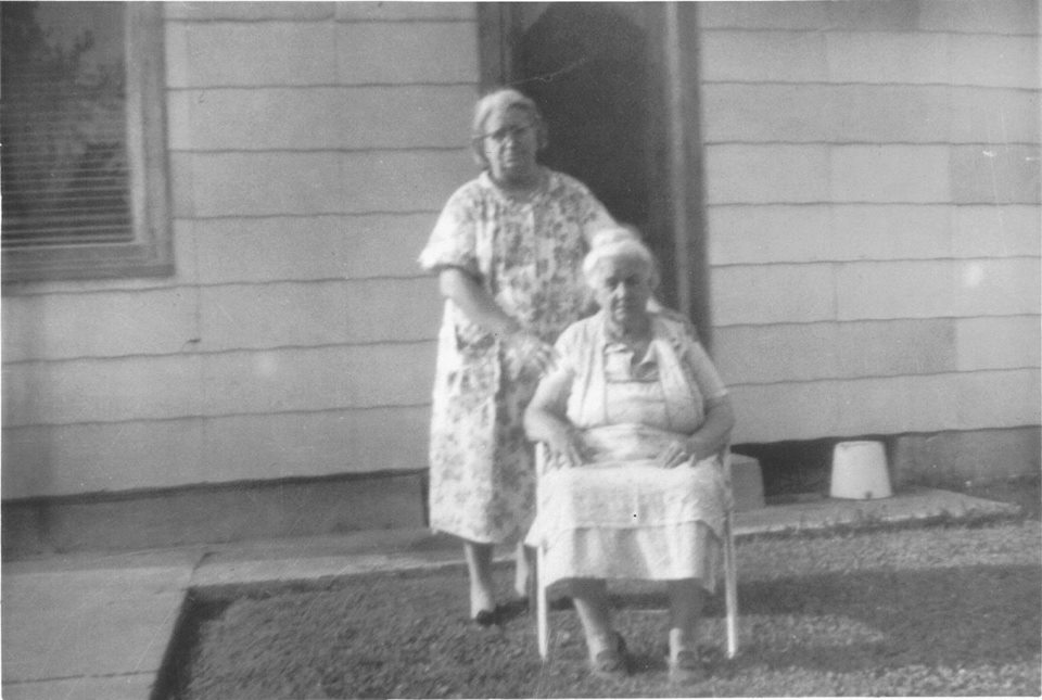 Frances Katherine (Frock) Bricker and Dorothy Jean 'Dortha' (Nash) Snow 