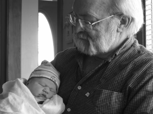 Walter Frock and grandbaby