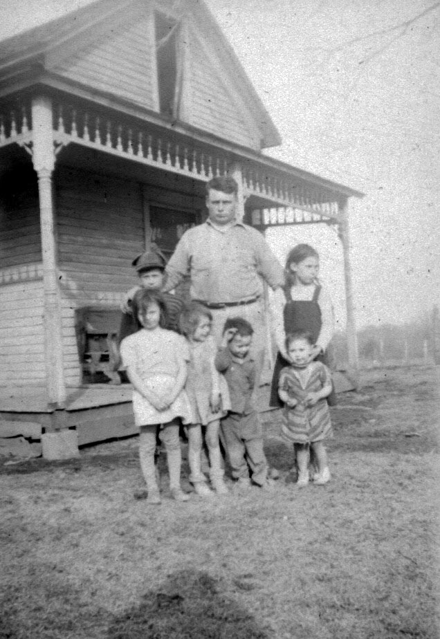 Nella, Hazel, Betty, Kay, Glenn McDowell, Carl Gray, Barb McDowell