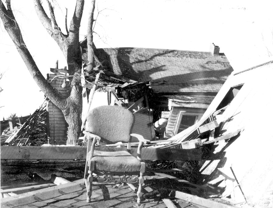 Tornado Aftermath, Dec 18, 1957