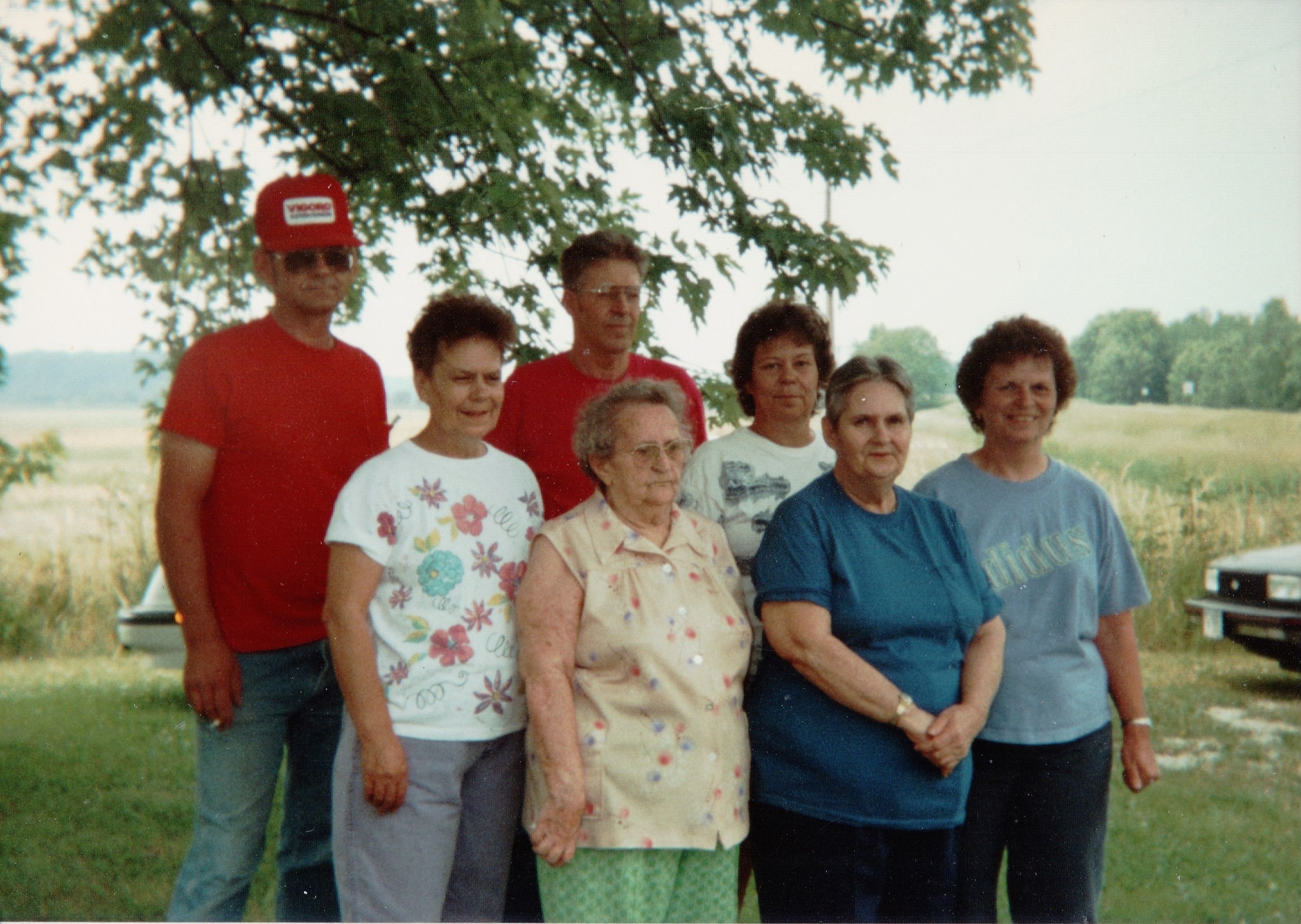 Ron McDowell, Barb House, Glenn McDowell, Nella McDowell, Betty Sons, Dorothy Bricker, Nella Dilley