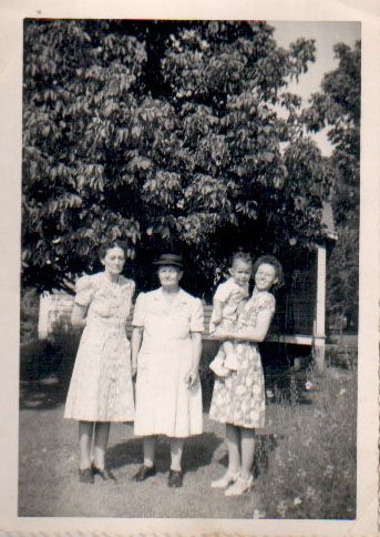 Sylvia, Grandma, Florence and son