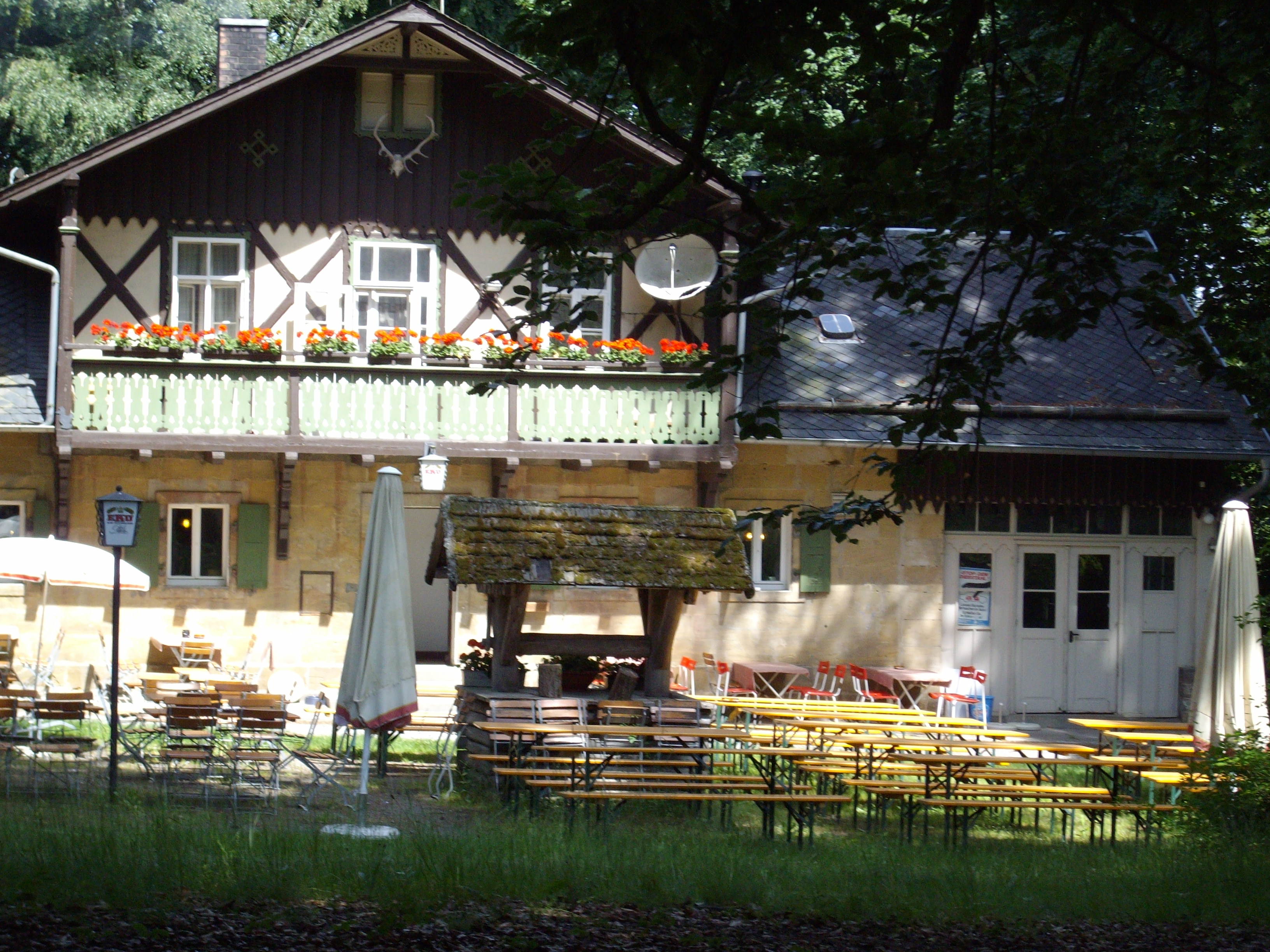 Waldhütte in Eckersdorf, Germany