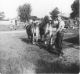 Clifford McDowell with oxen